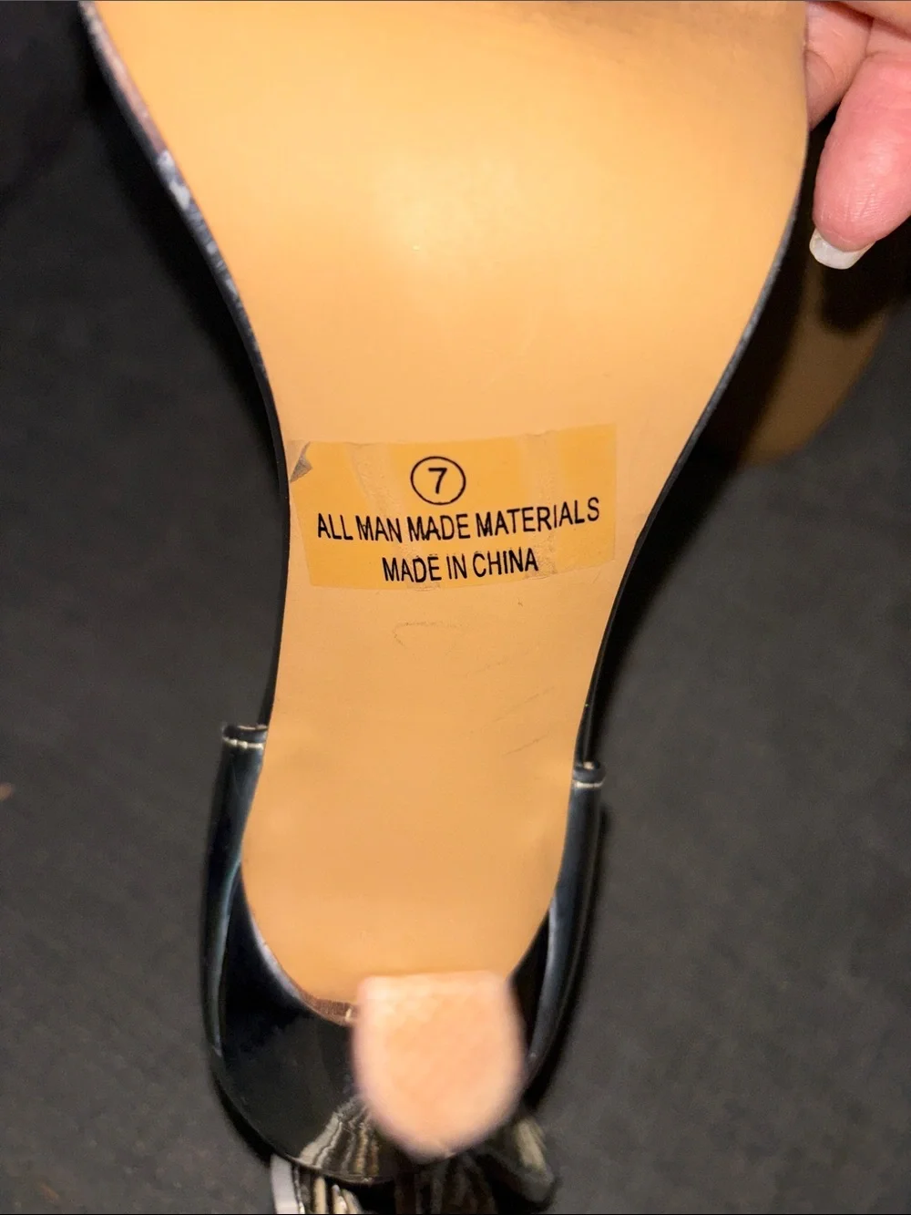 Windsor Silver Butterfly Wing Stiletto Heels - Women's Dress Sandals 7 EUC